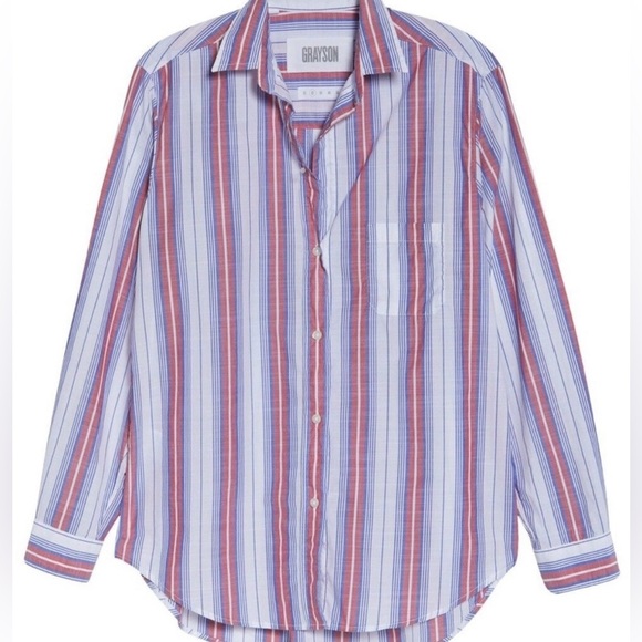 Anthropologie Grayson x Frank & Eileen The Hero Jasmine Stripe Button Down Shirt - Picture 7 of 16
